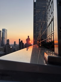 Roof top bar at sunset!