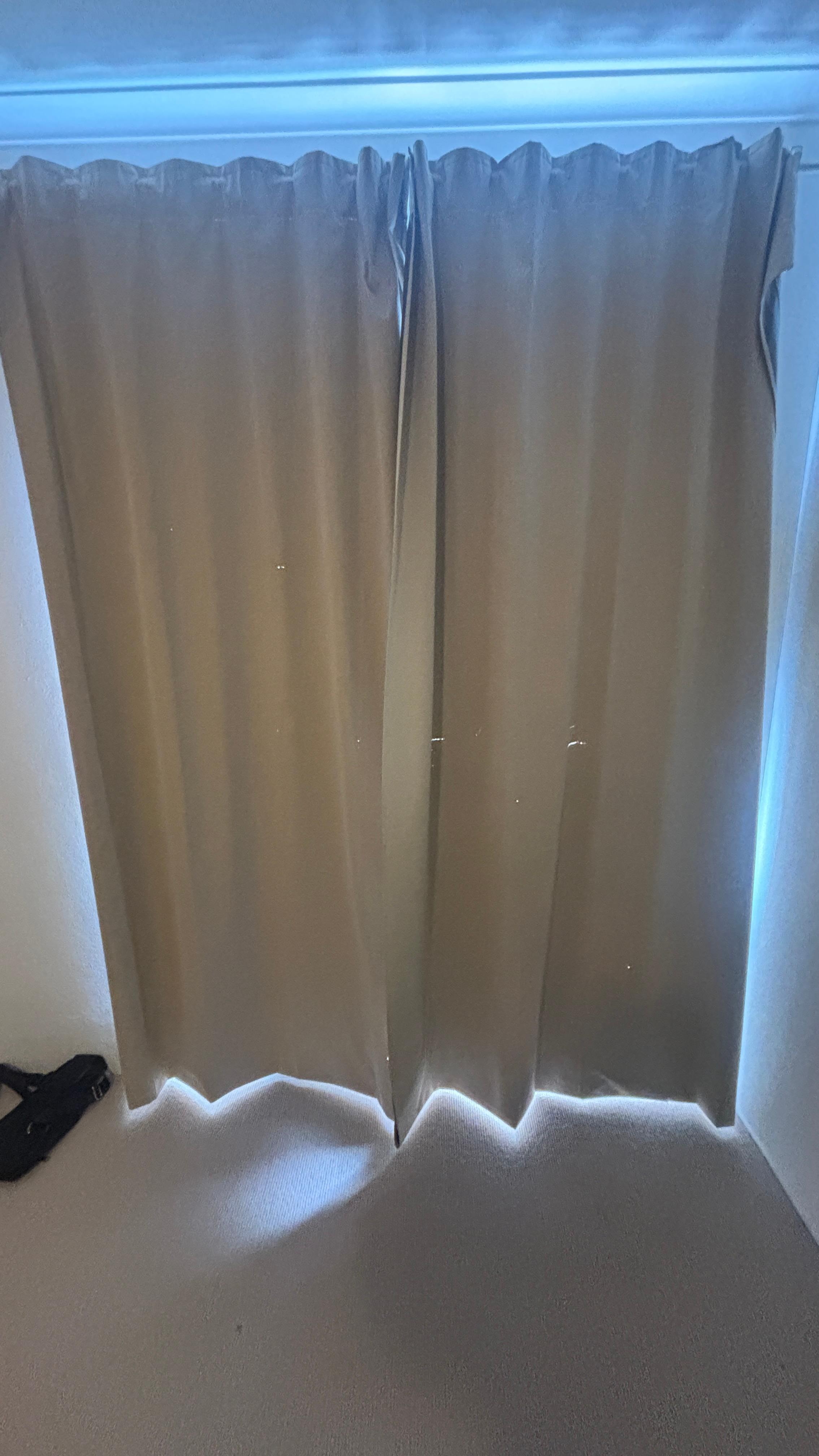 Cheap and damaged curtains