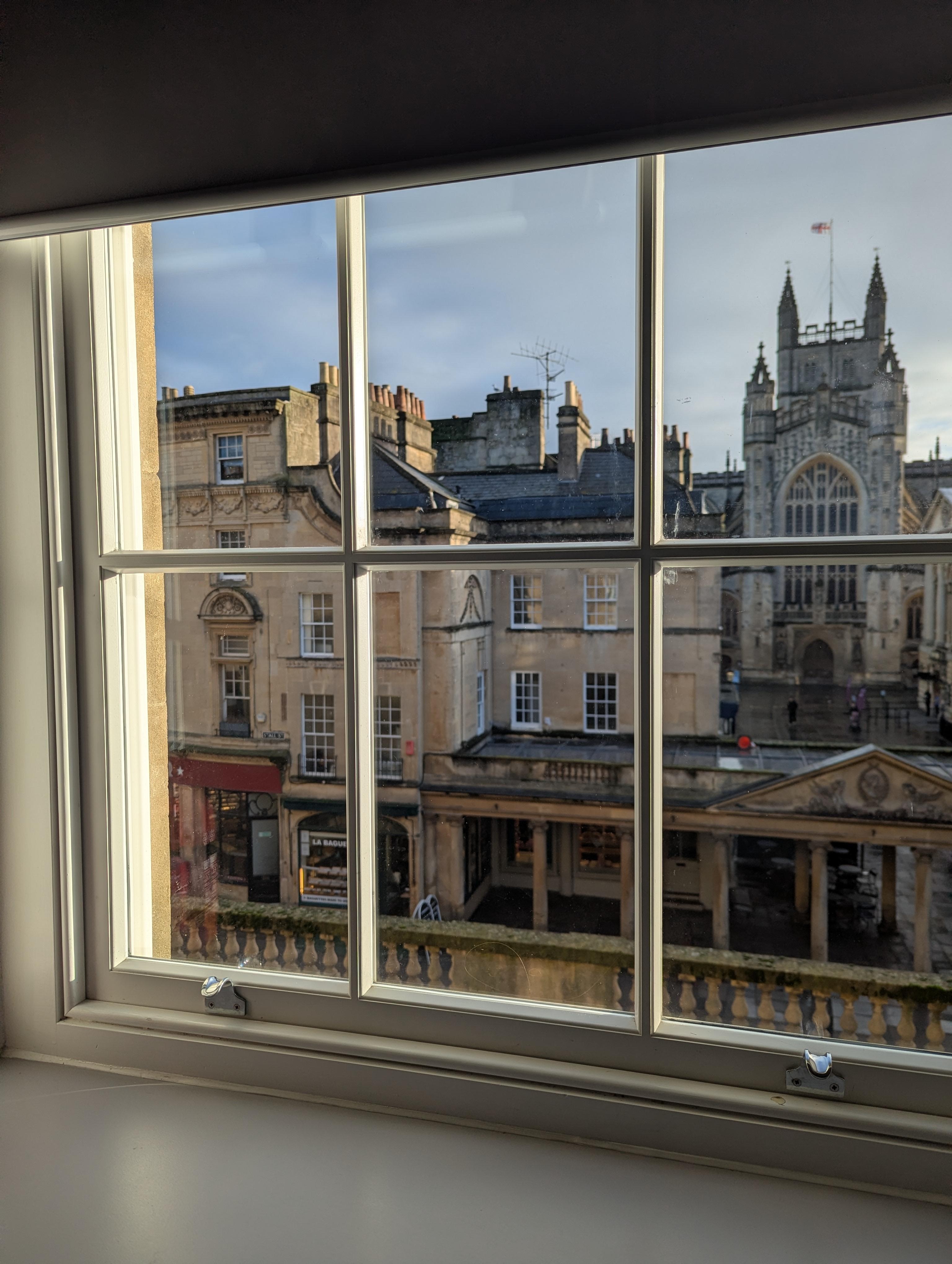 Beautiful view from apartment window