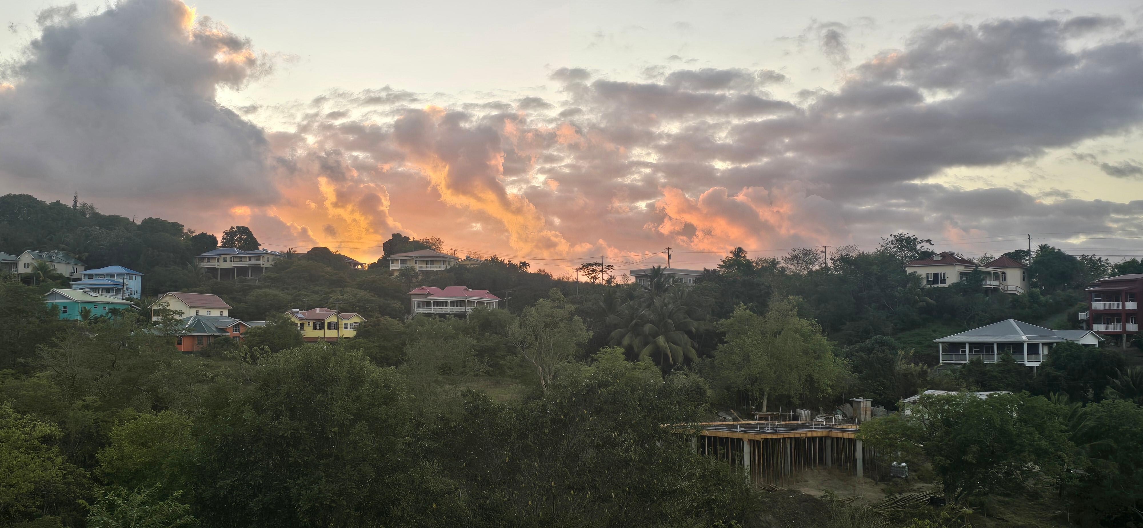 sunrise from the deck