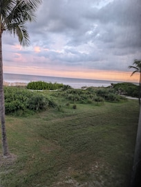 Views of the Gulf from the screened in porch
