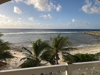 Morning view from large balcony