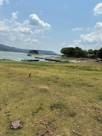 Lake near hotel