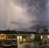 From the front porch.