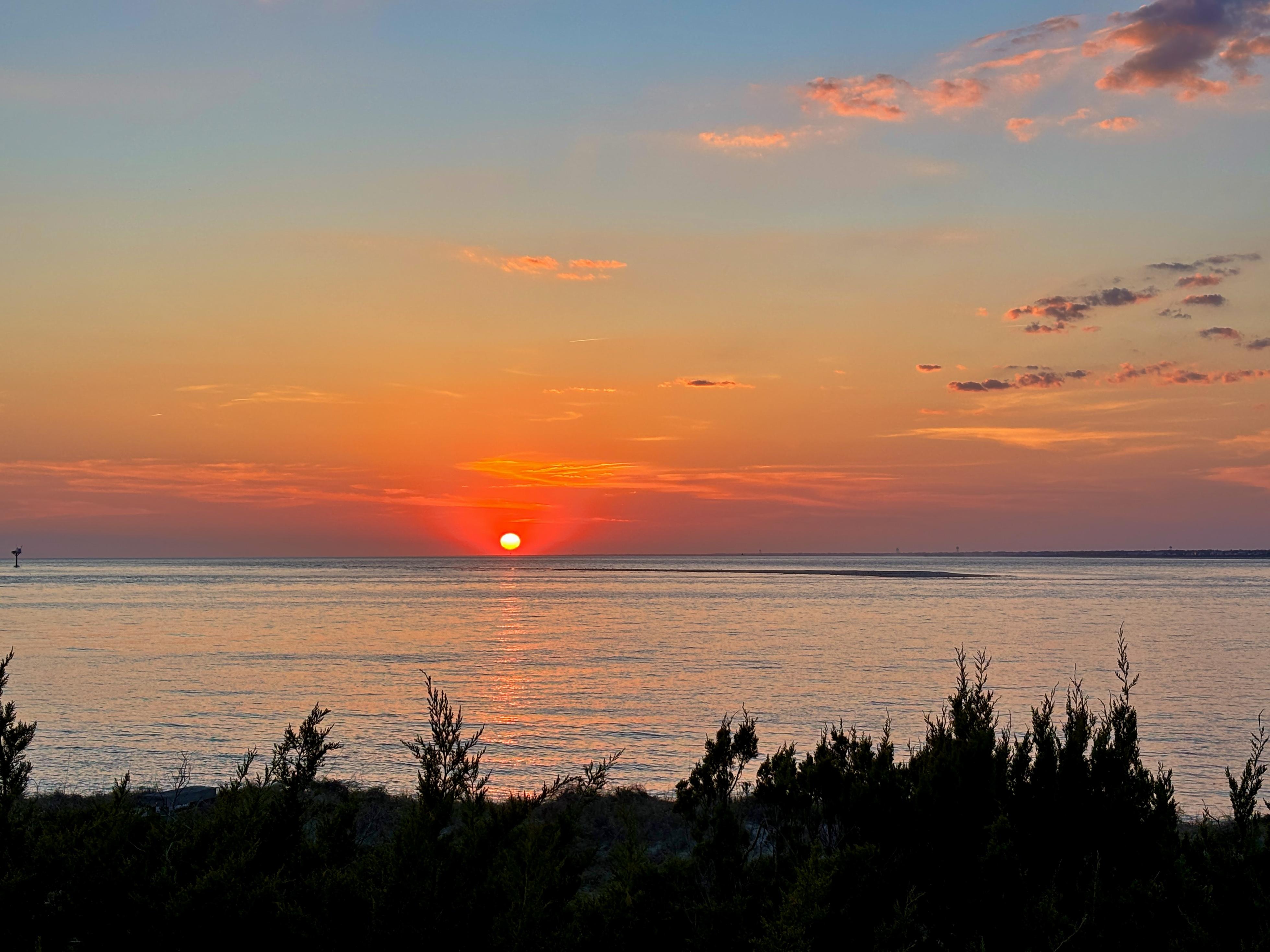 Sunset from balcony.