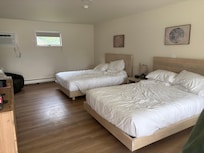 Comfy beds with really good pillows!
