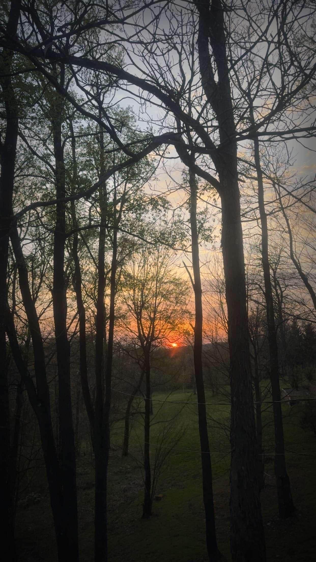 Sunset from deck 