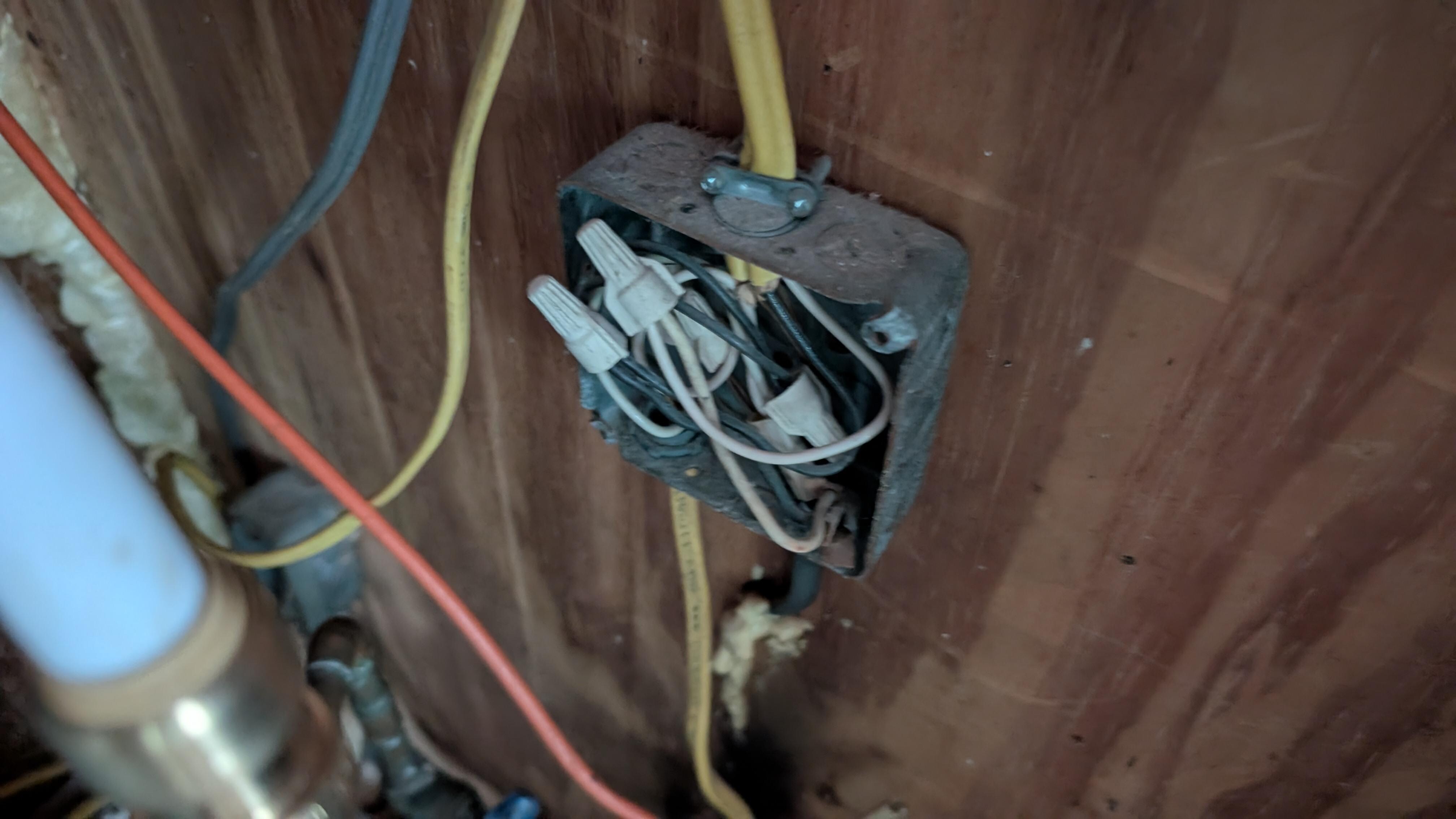 Love, open electric connections in fully accessible closet.