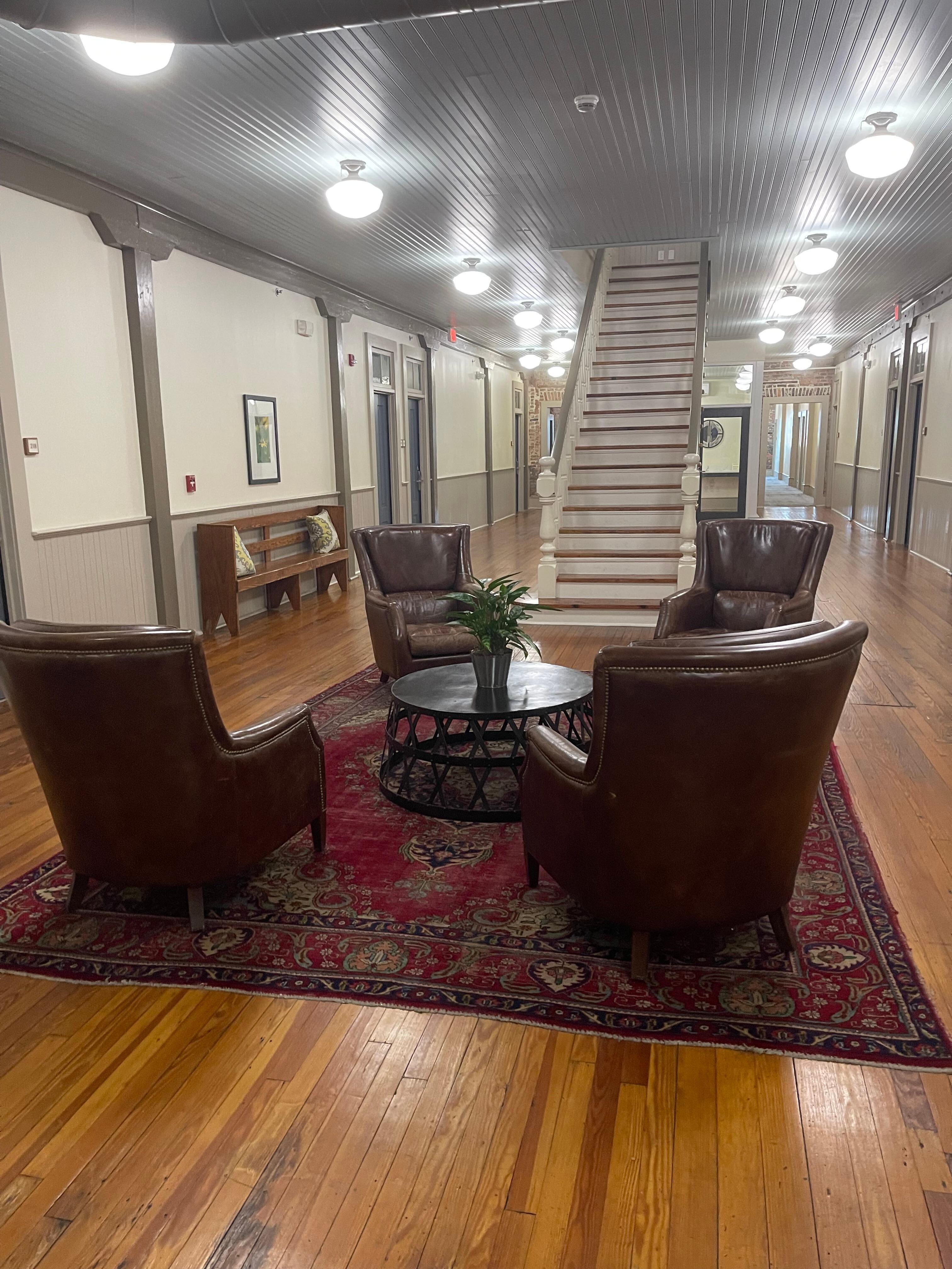 Sitting area on the second floor.