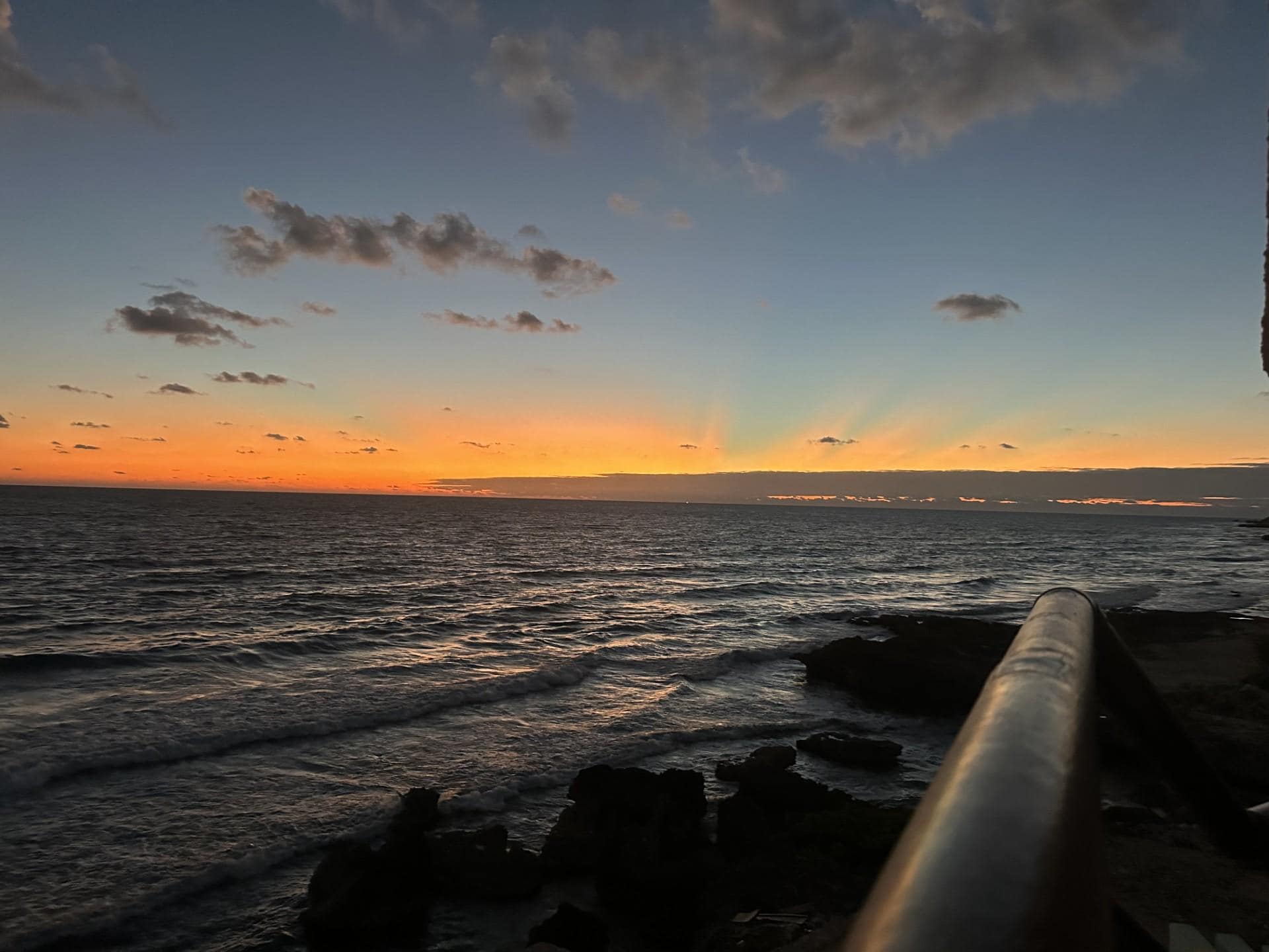 Sunrise from balcony