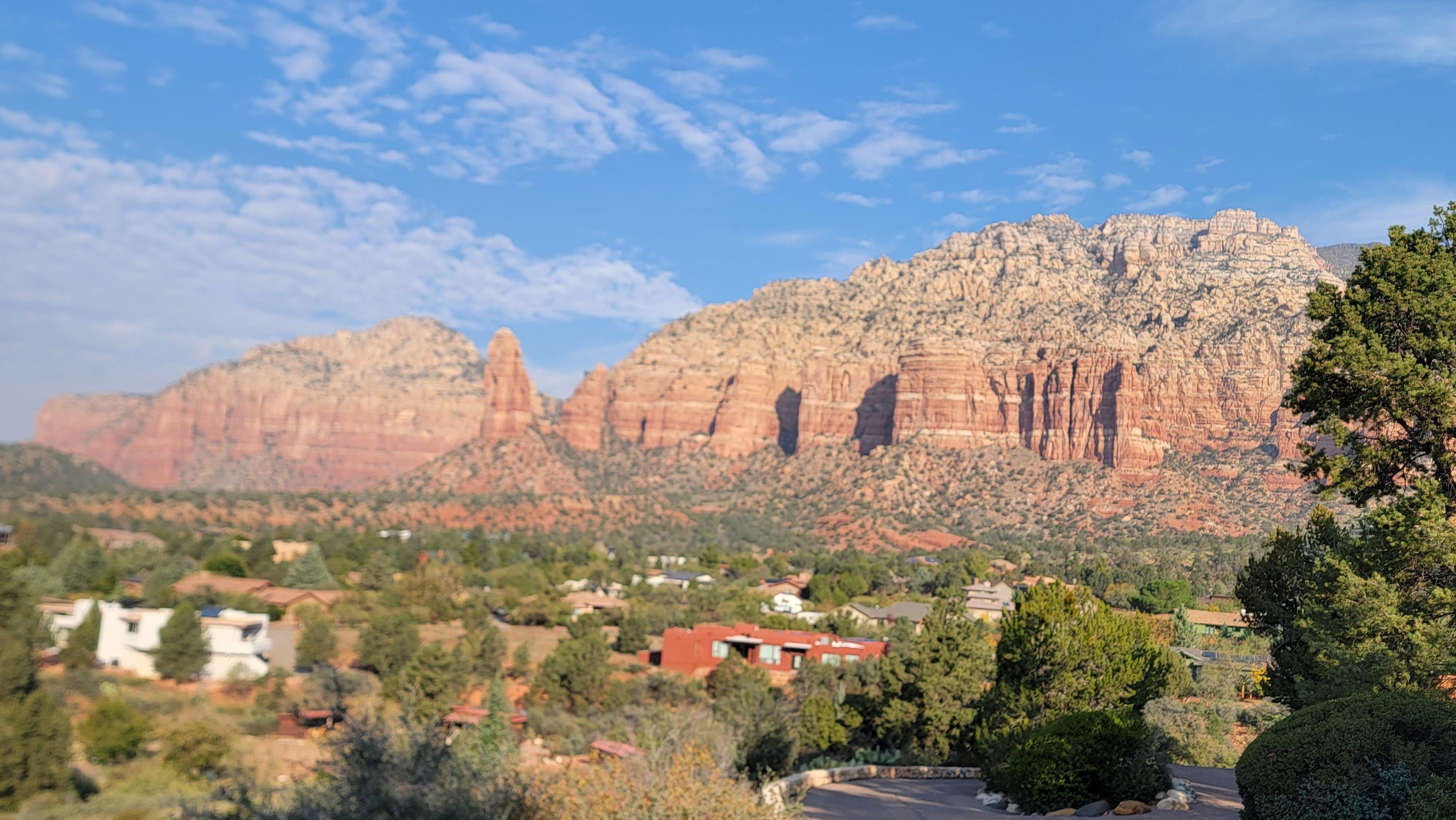 View from the driveway