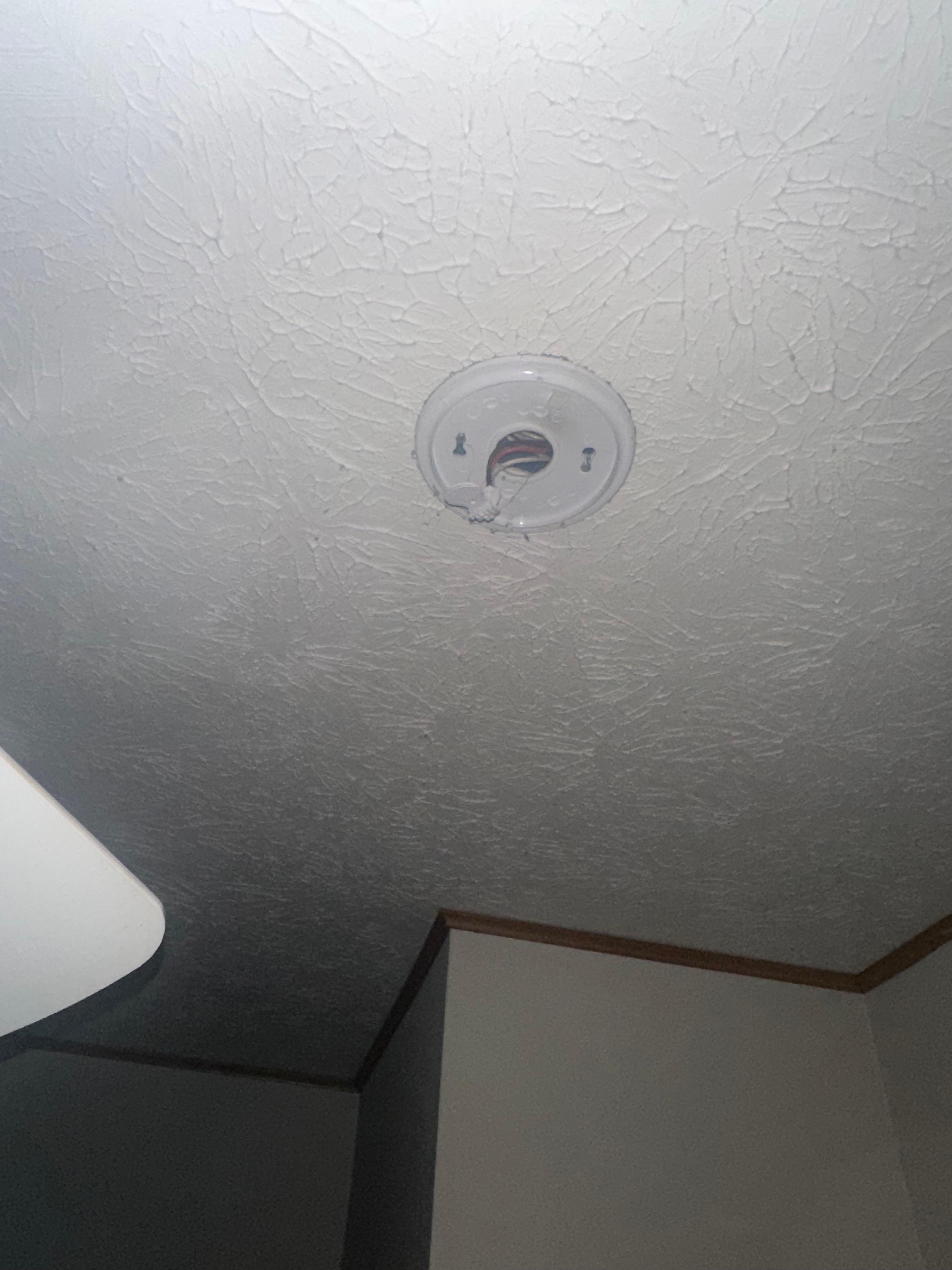 Missing smoke detectors in upstairs rooms. 