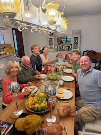 Lovely barbecue on a breezy evening
