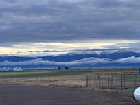 Morning view from the back porch