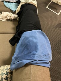 Water stains from dripping ceiling