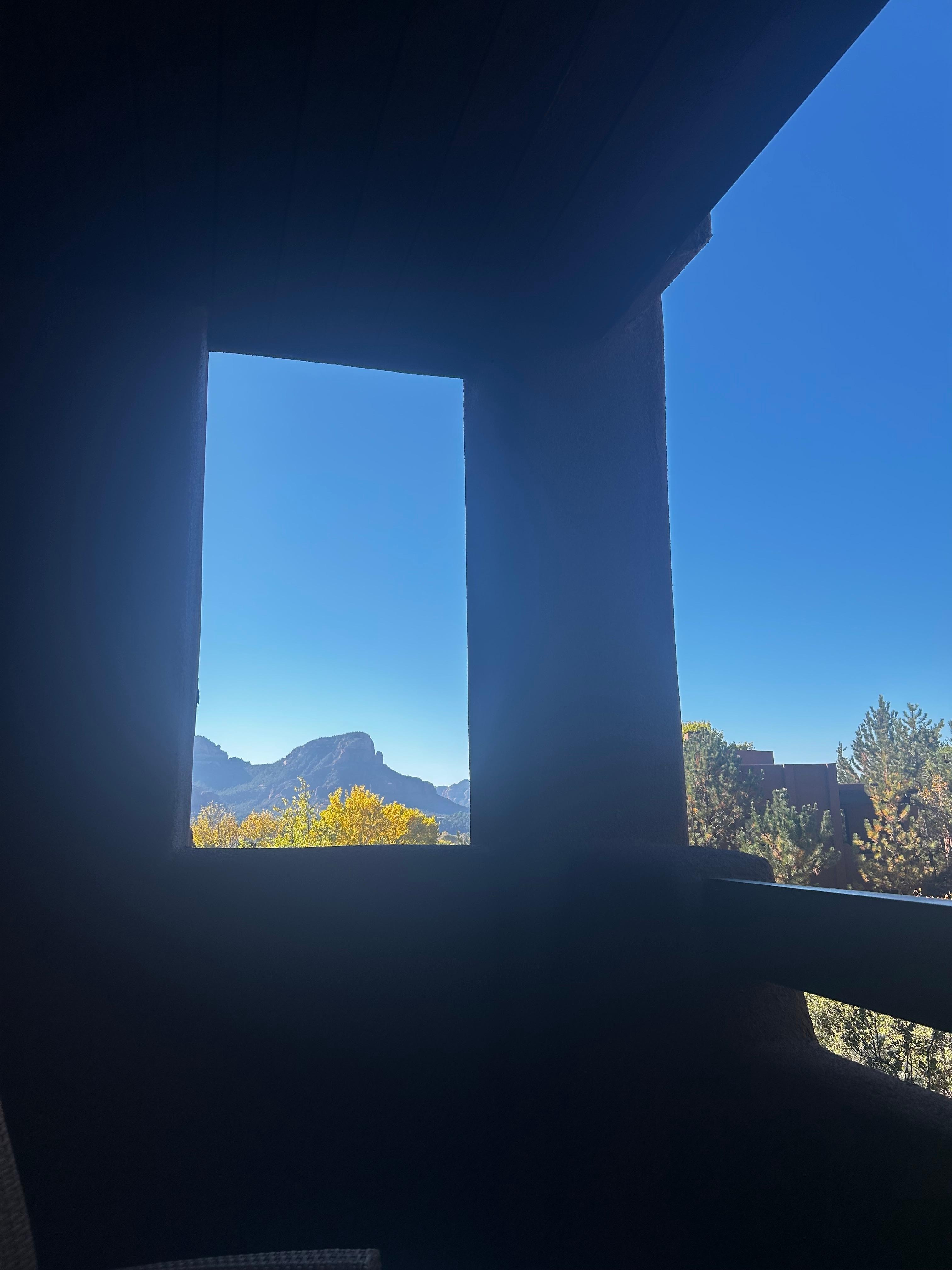 The view is nice but this was the only view of I turned right it would be looking at another guests patios 