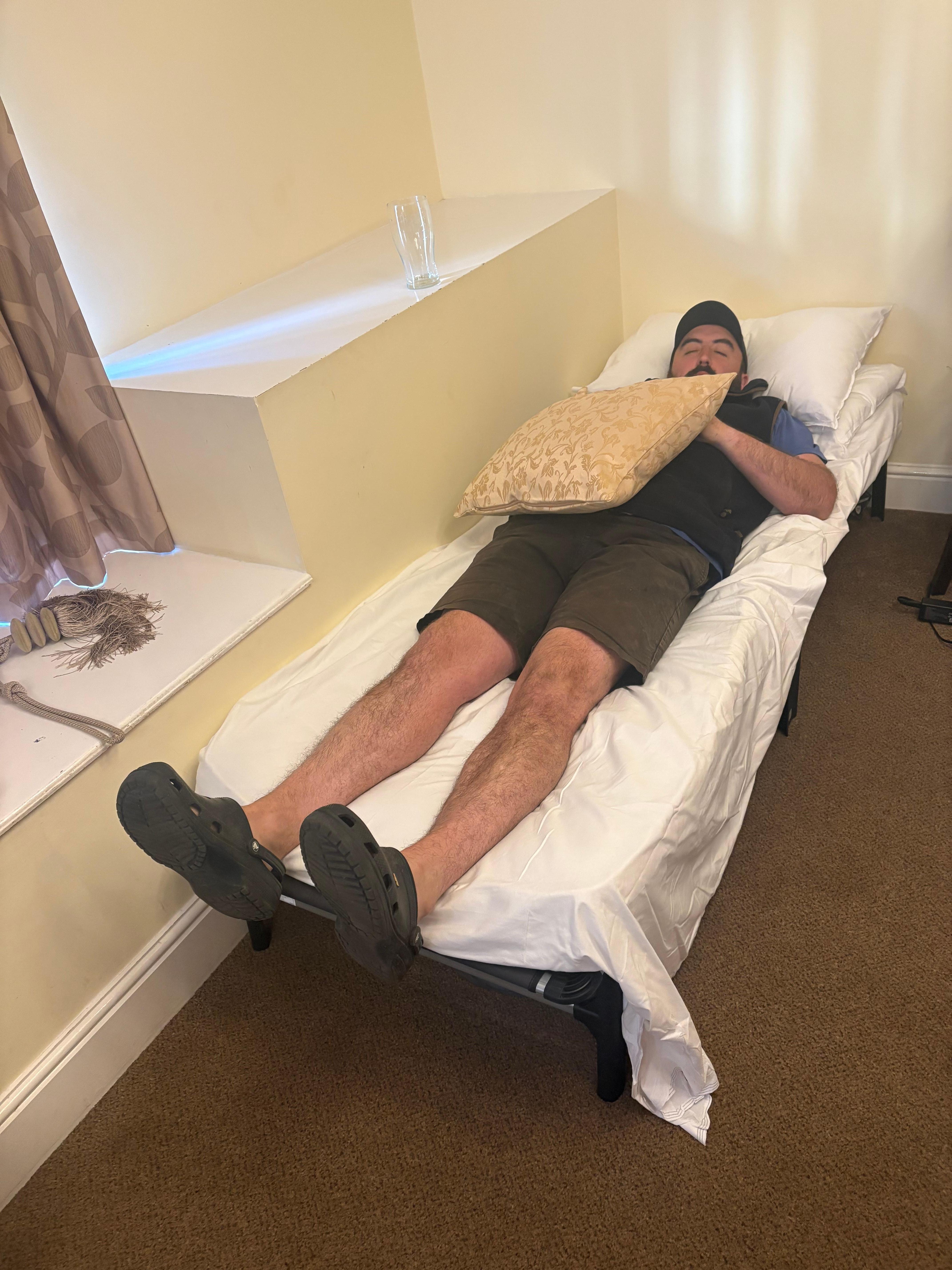 Actual second bed 