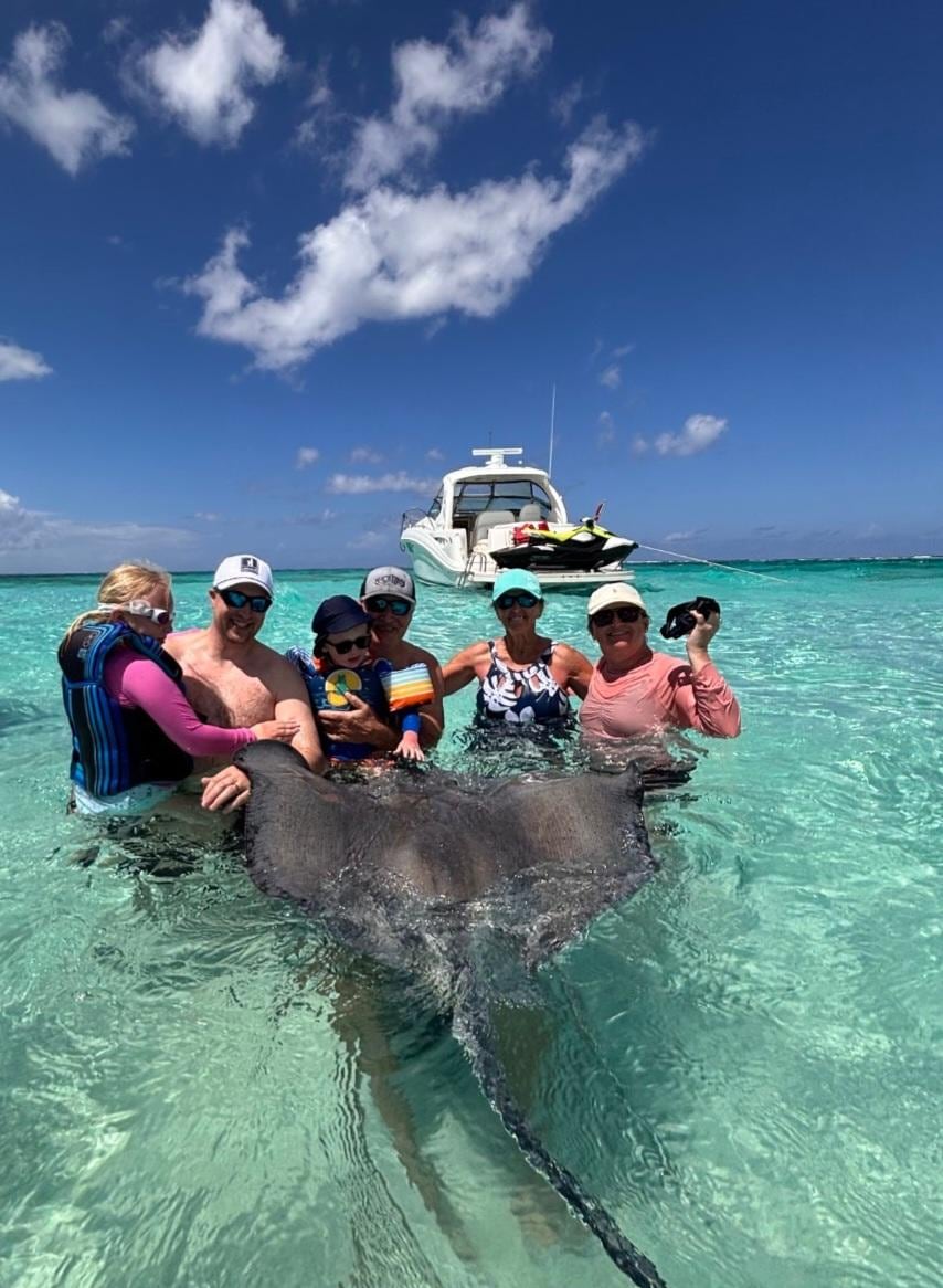 Swimming with stingrays