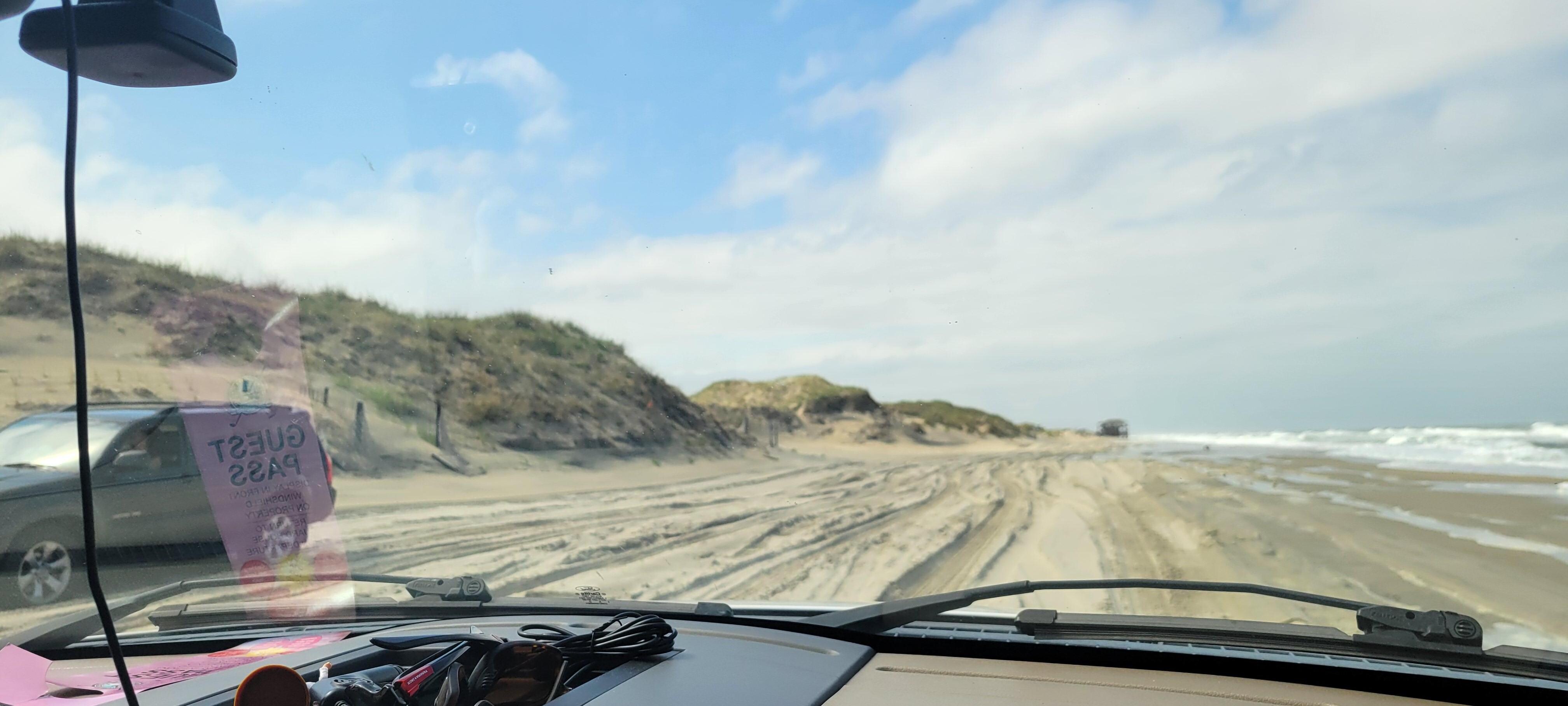 The close by N beach access road.