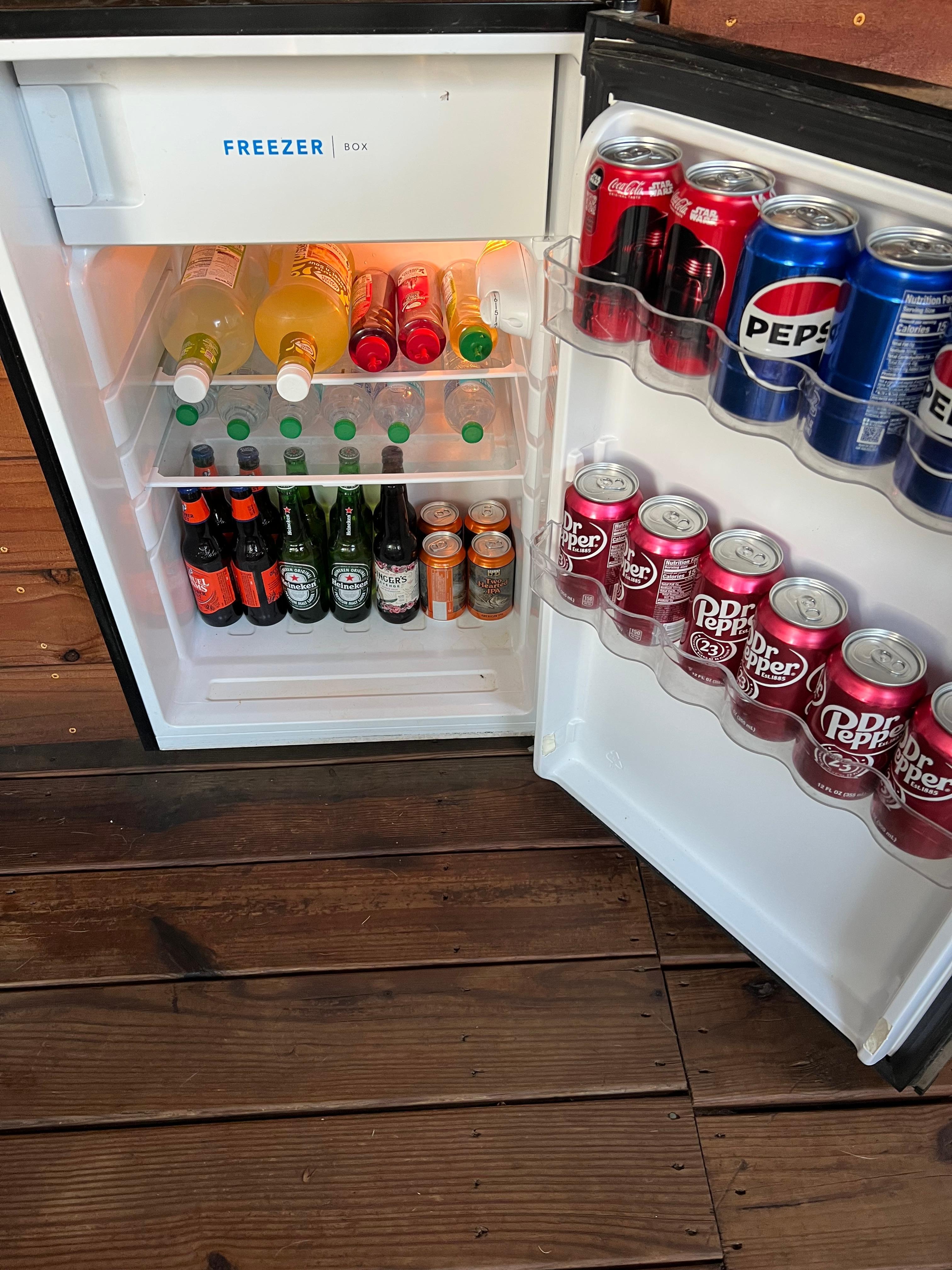 Well stocked outside too.