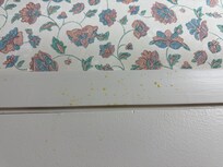 Door frame in the bathroom