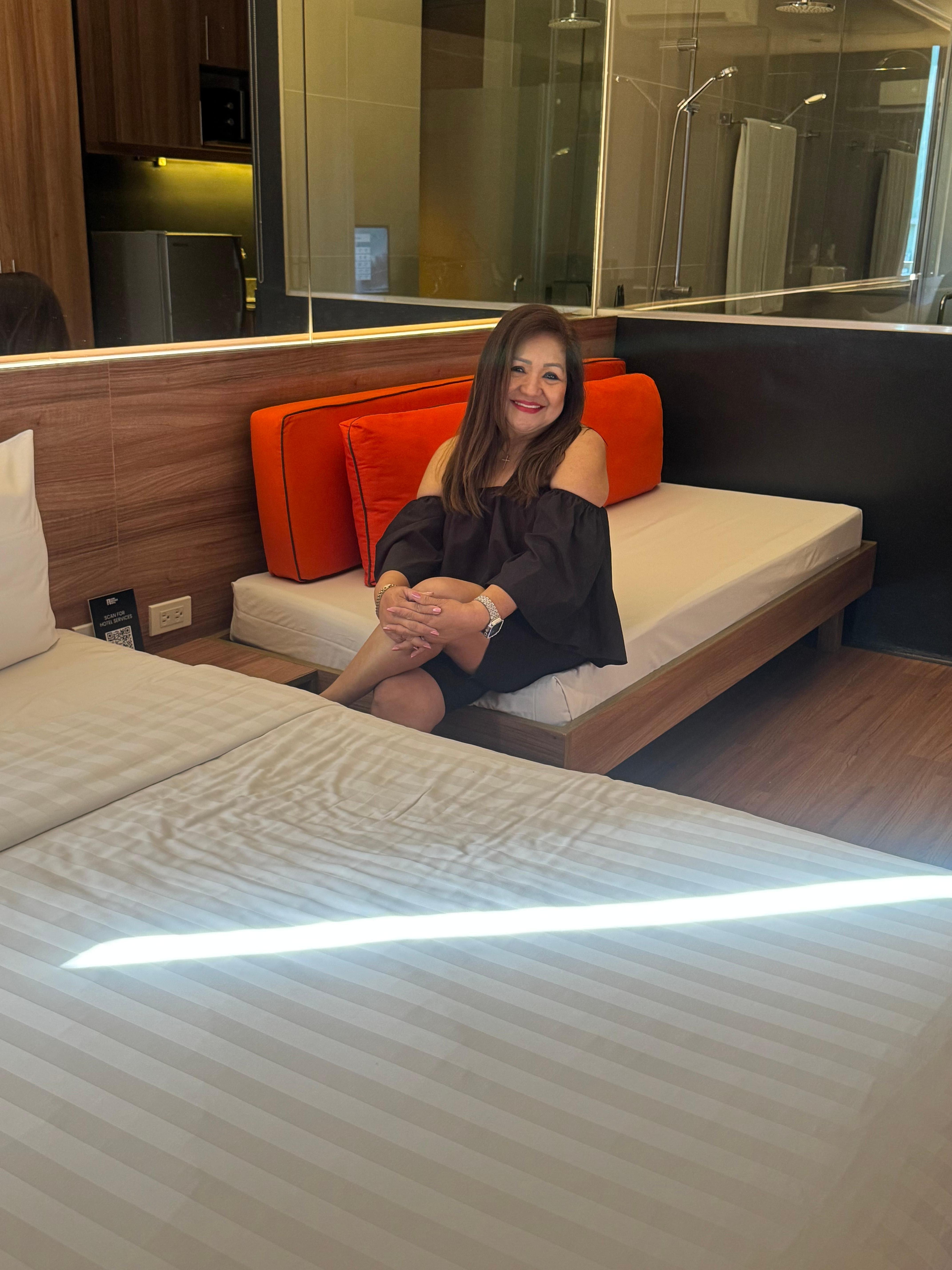 Inside our hotel room