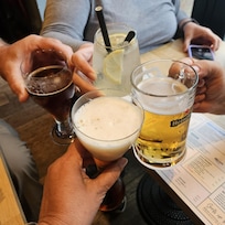 Drinks at The Fat Pelican