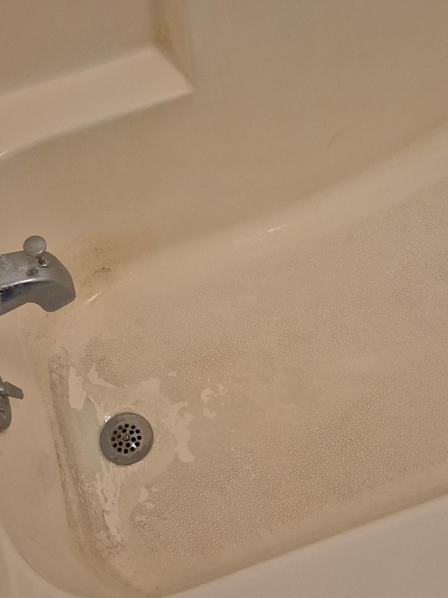 Dirty, looking shower tub