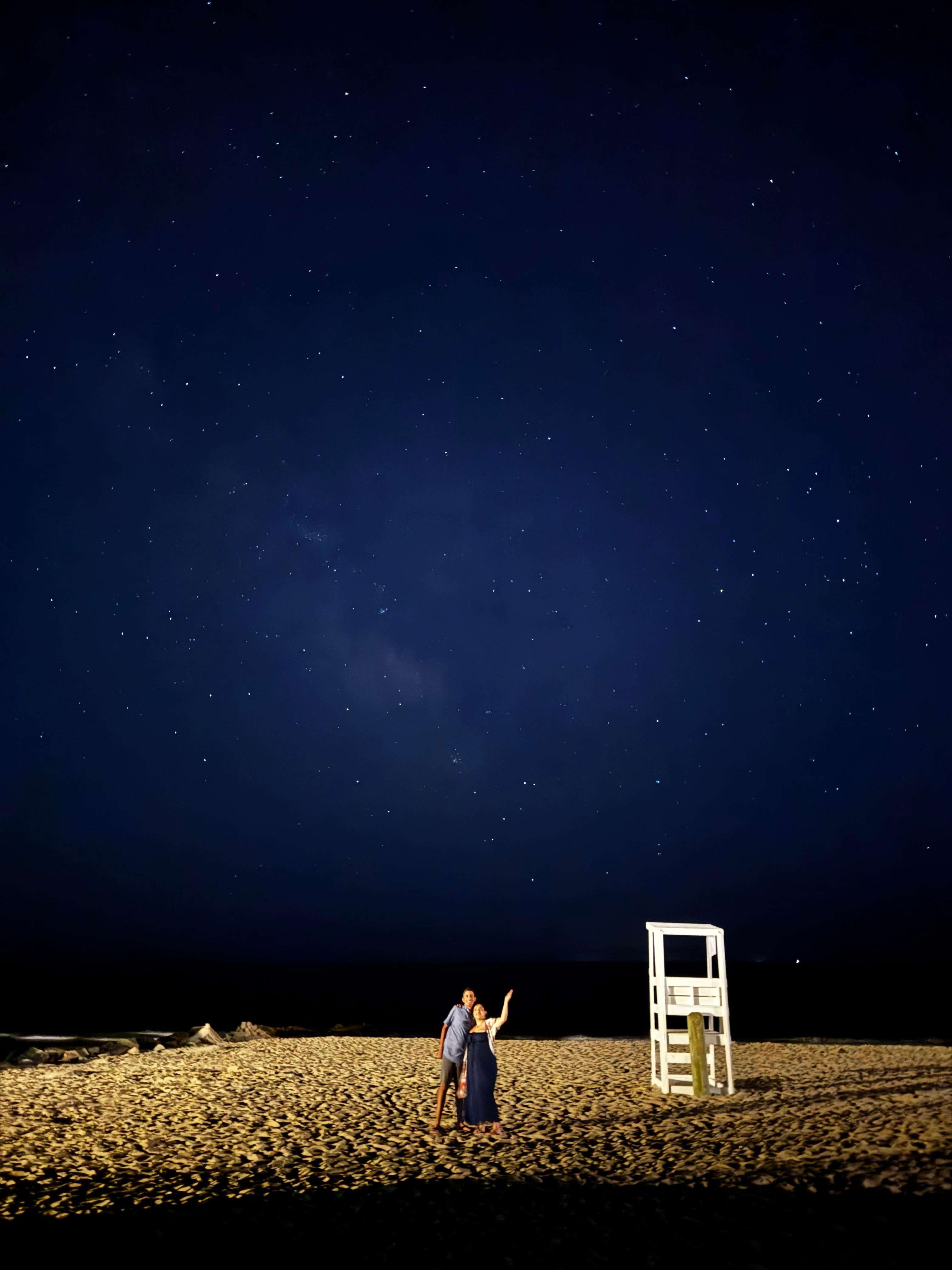 The most gorgeous night sky on the beach