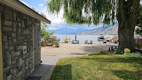 View of backyard lake access