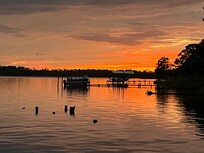 Sunset view from pier