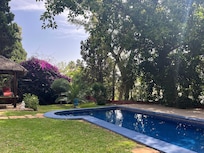 The tranquil pool.