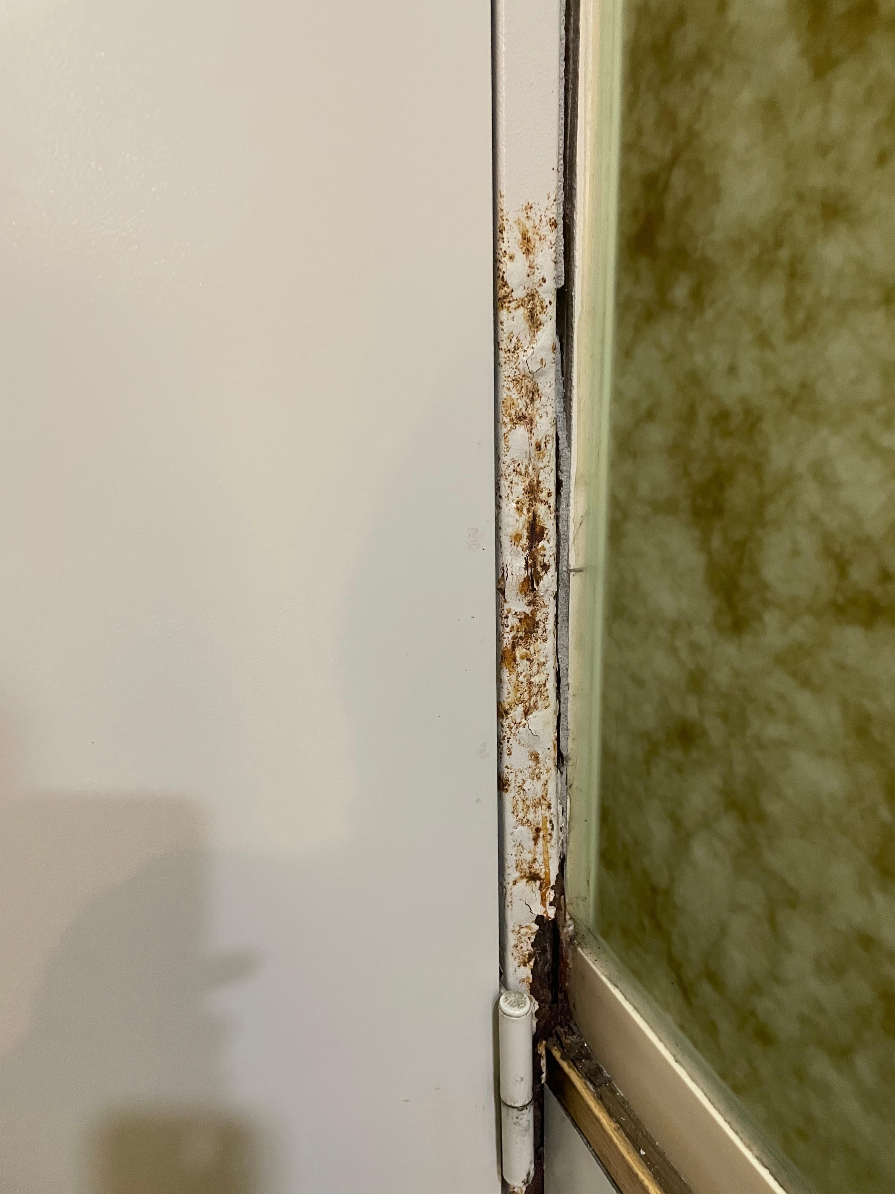 Cracked door frame