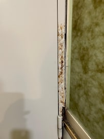 Cracked door frame