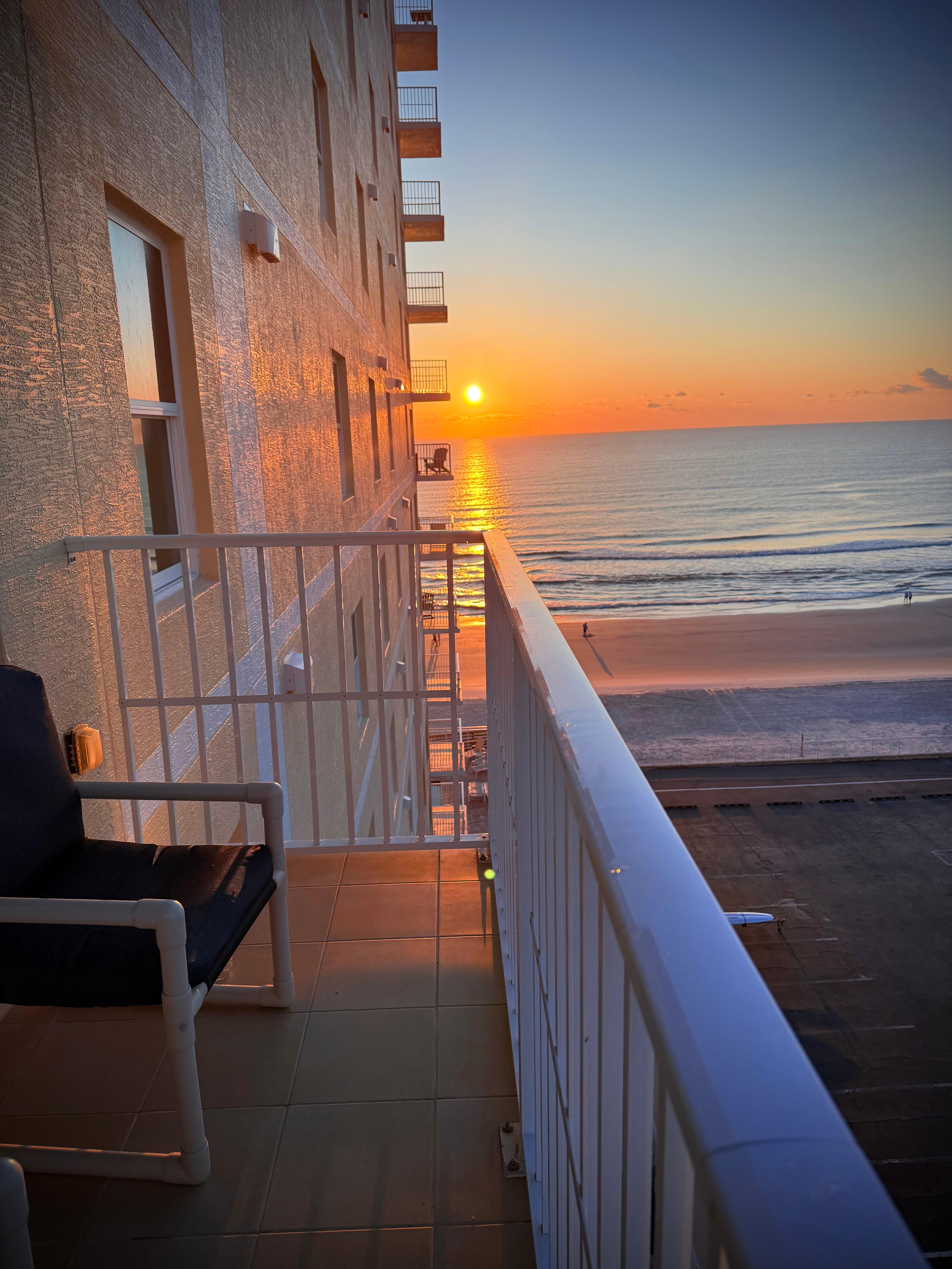 Sunrise from the balcony