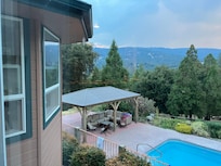 Covered area is nice. Wooden chairs not so much!