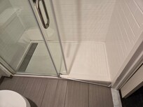 Safety hazard! Only noticed cause it caught my toe but hey oh well I already paid for it guess I should have noticed before stepping in to bathe.