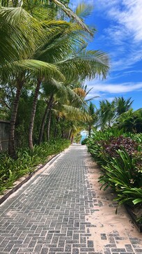 Adults only walkway to beach