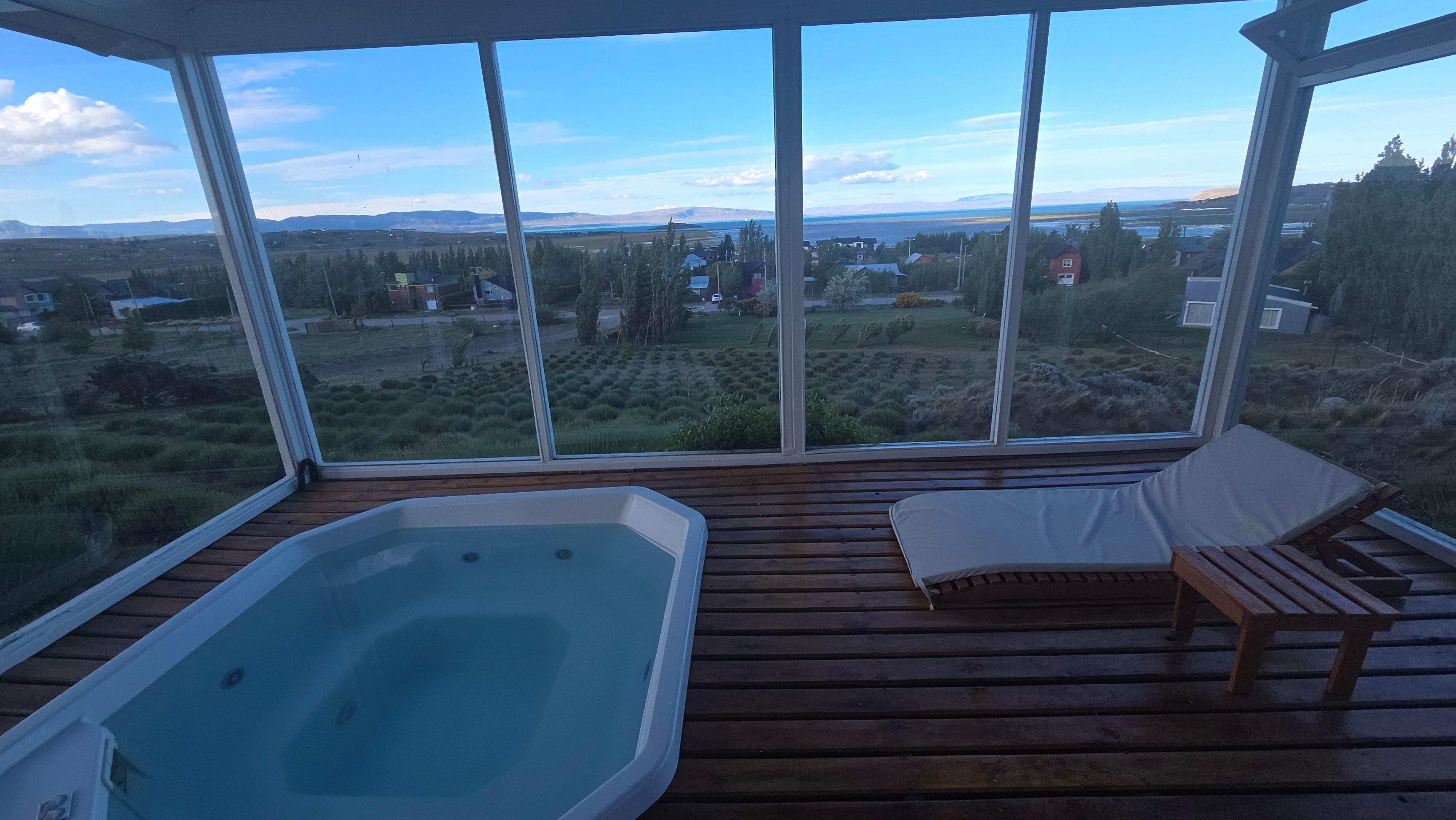 Hot tub with a view