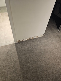 Missing skirting board