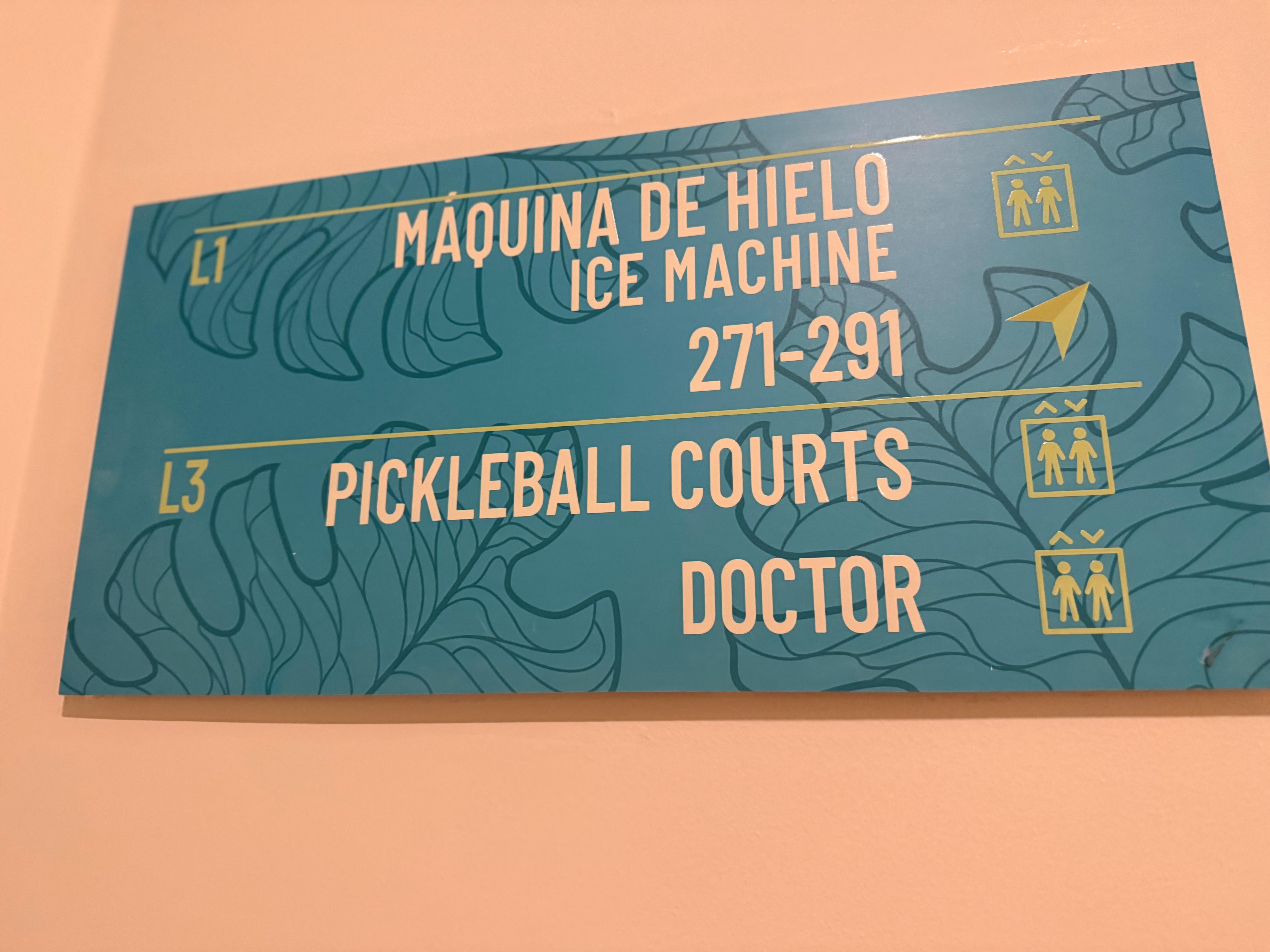 Doctor right near pickleball. 😁