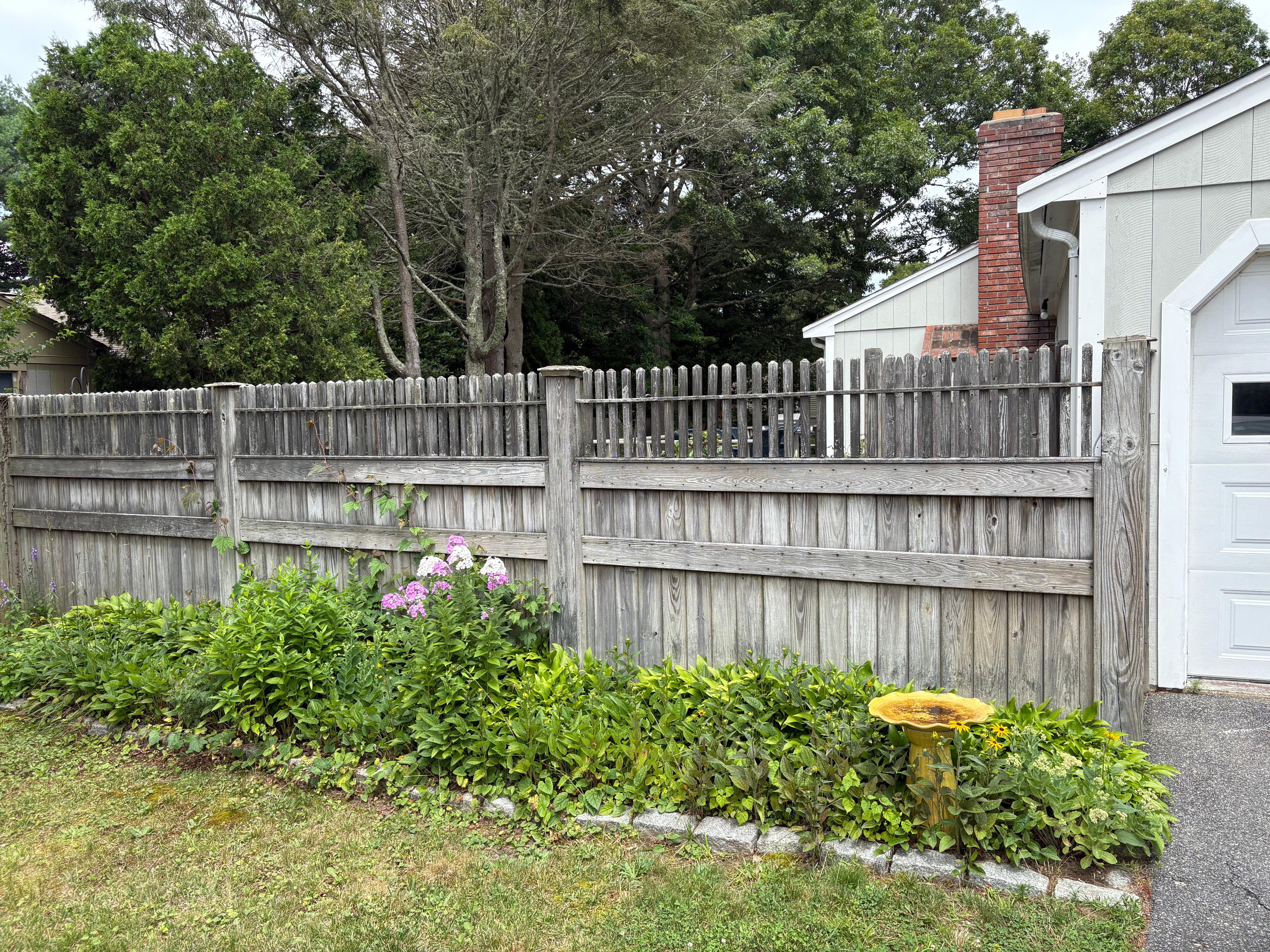Secluded backyard  gardens