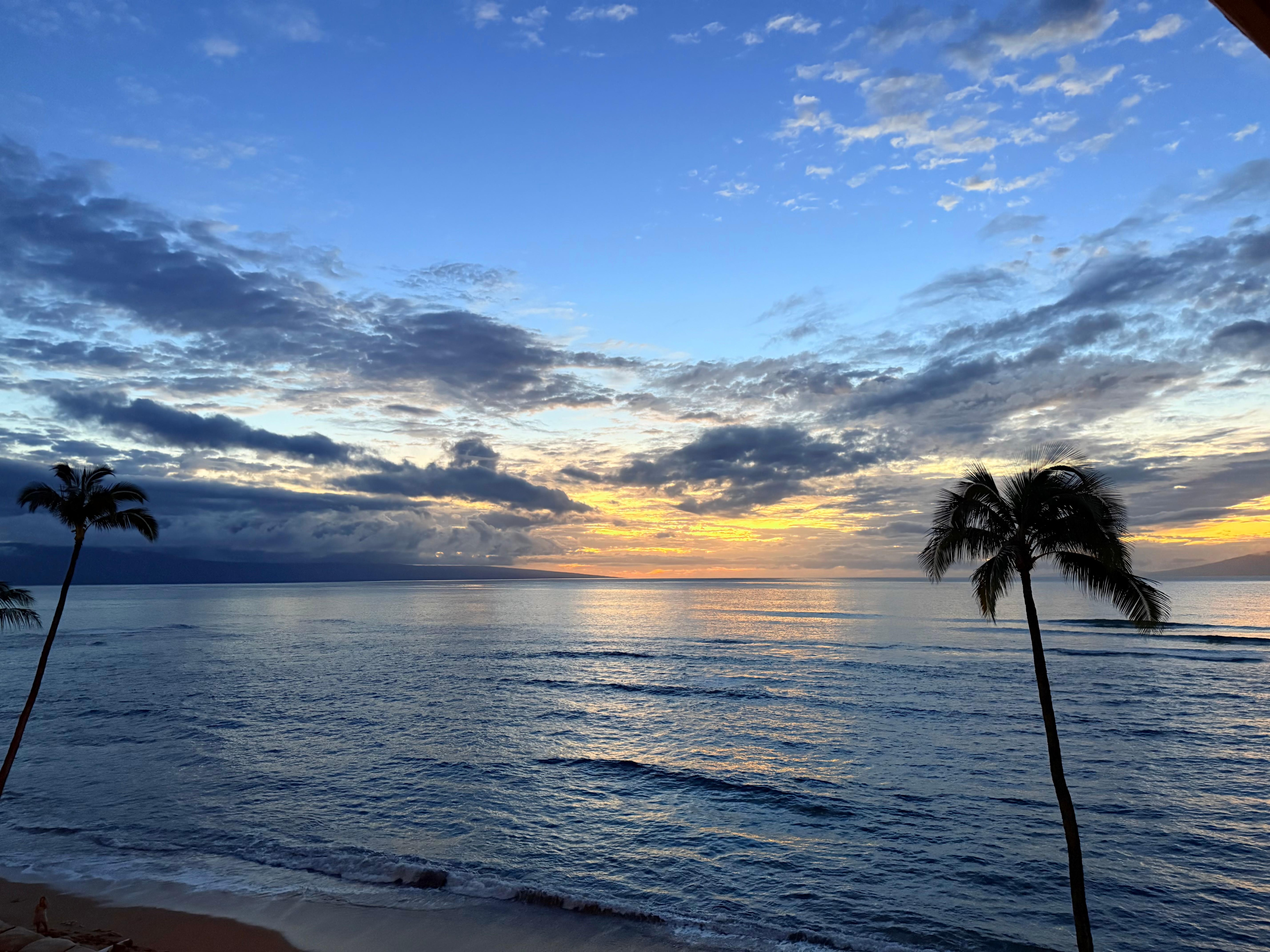 Sunset from the balcony