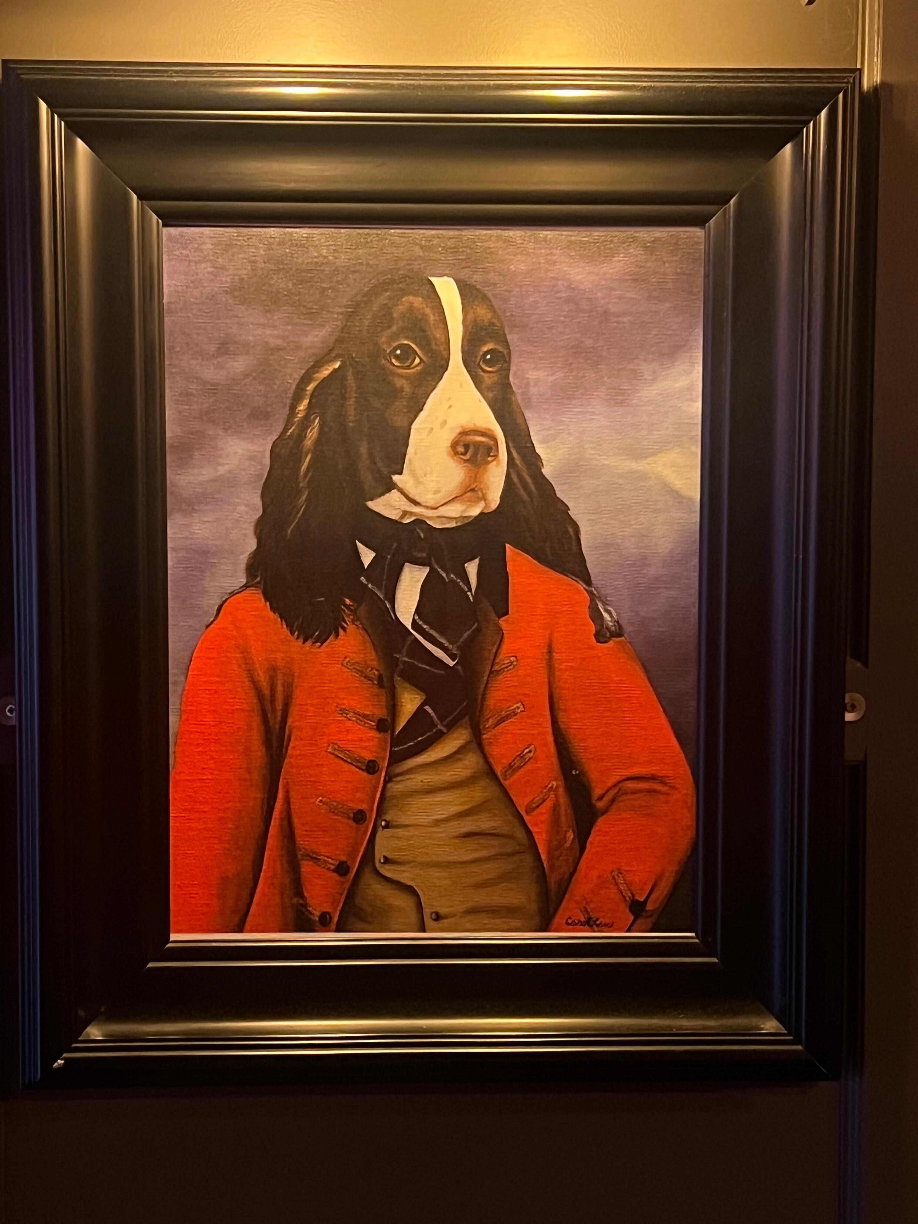 Cute theme of dog portraits as royals and aristocrats.