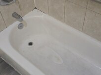 Dirty tub with mold.