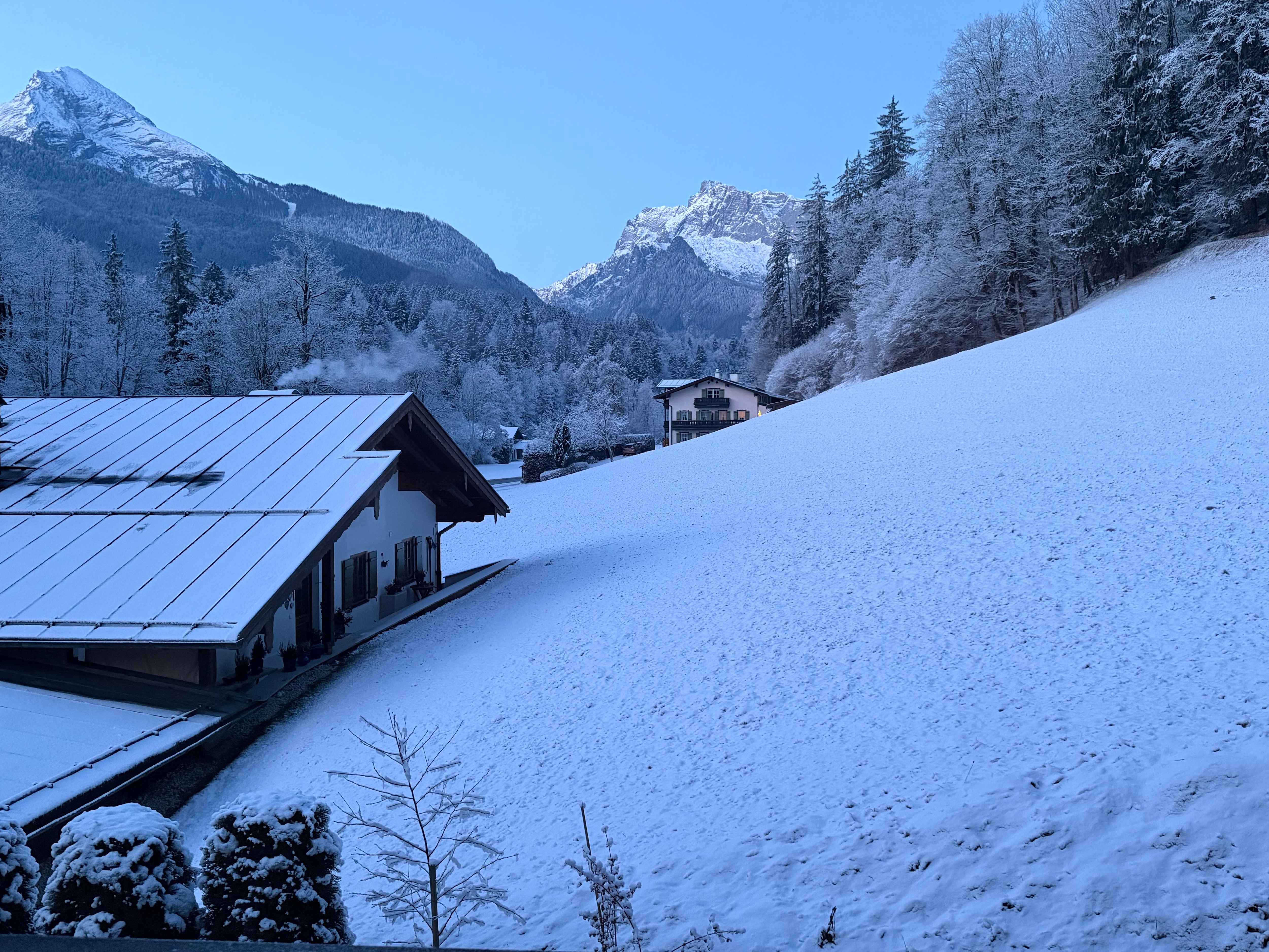 Blick aus dem Wohn/Esszimmer 