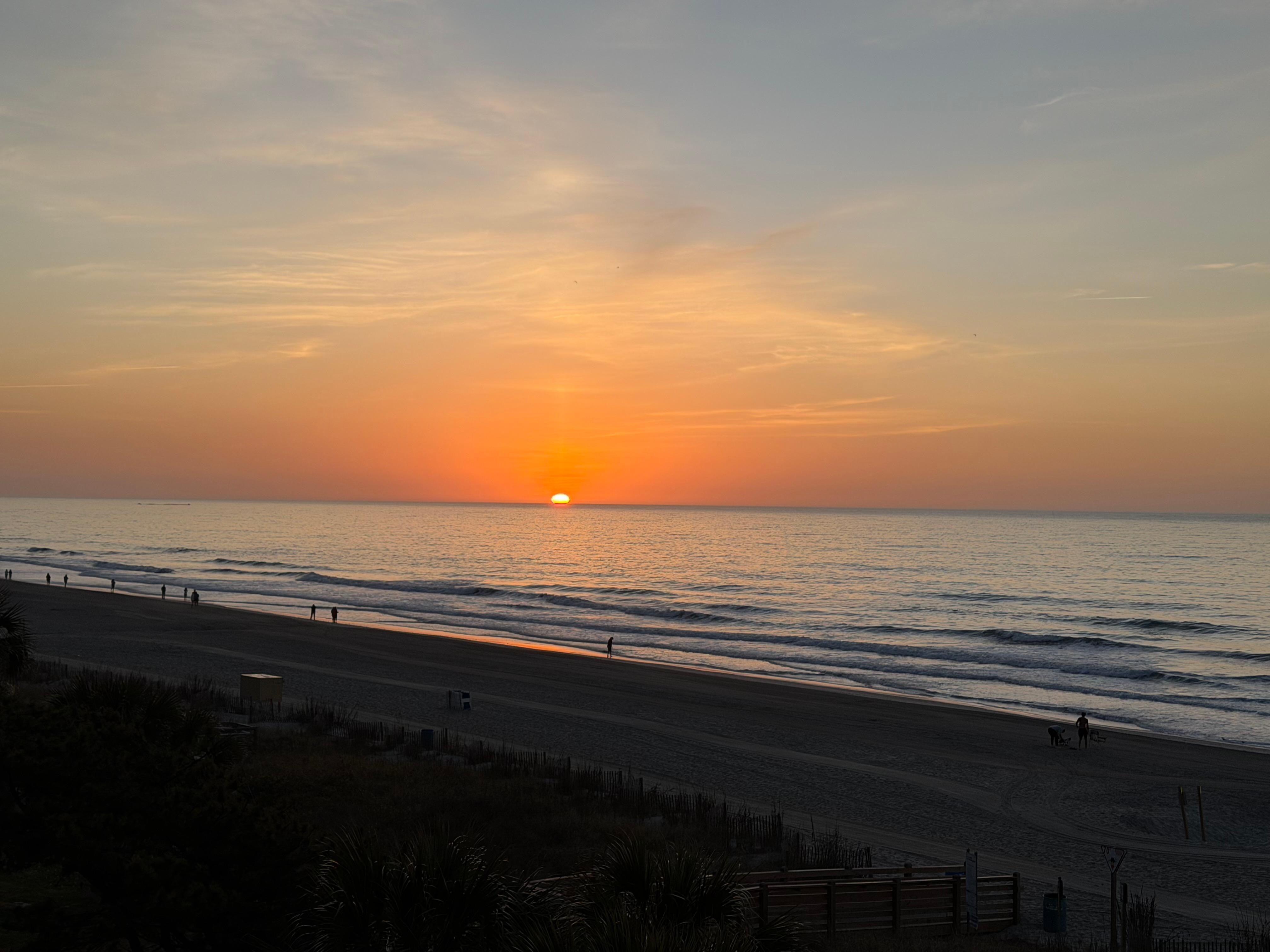 Sunrise from balcony