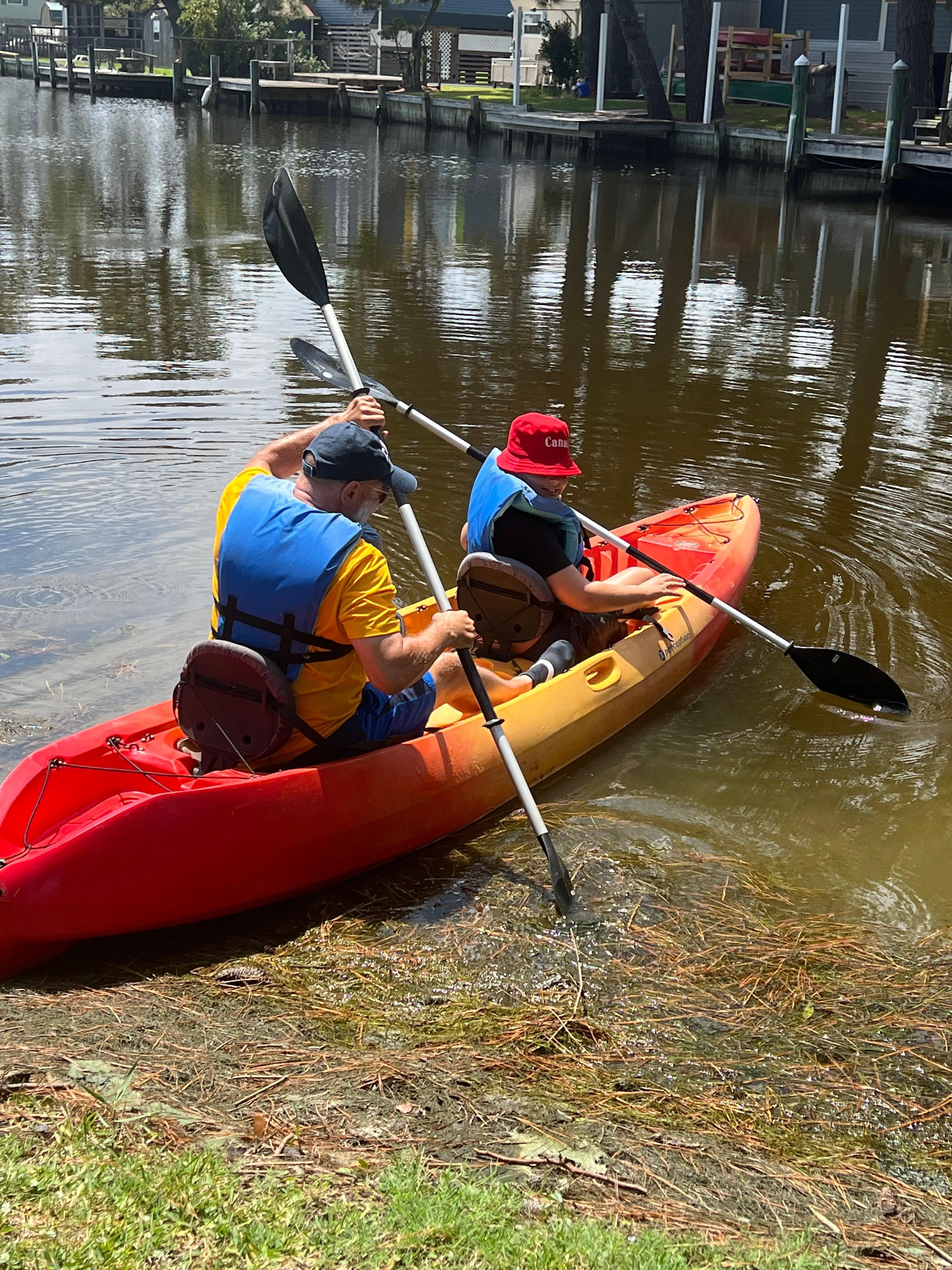 Great place to kayak. All supplies included