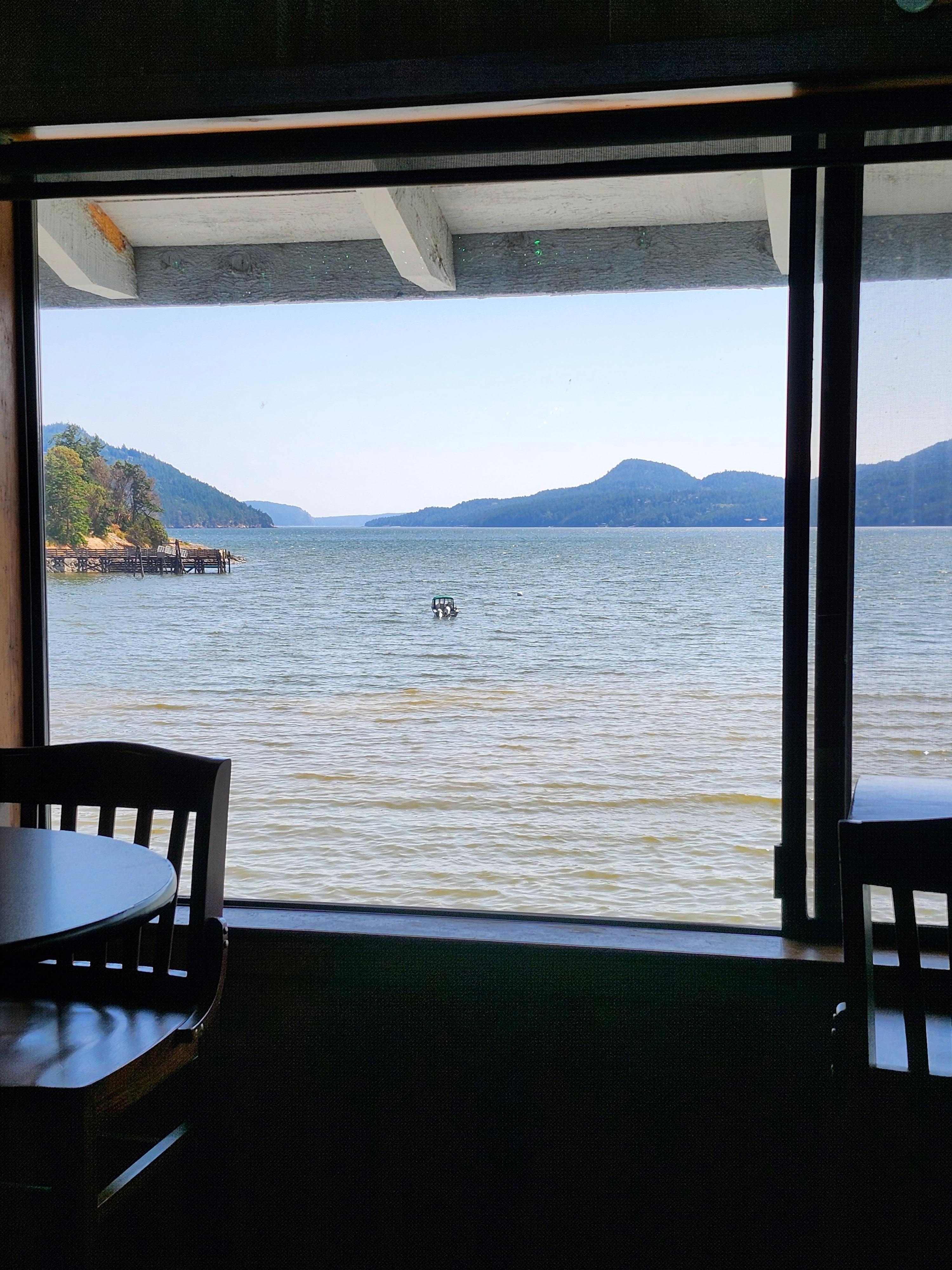 View from White Horse Pub in Eastsound, Orcas Island