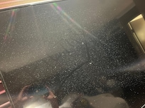 Level of dust on the tv. Was able to write filthy in it